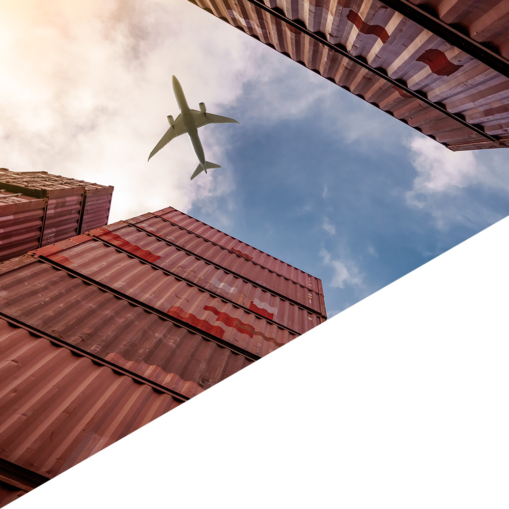 Global air freight cargo plane